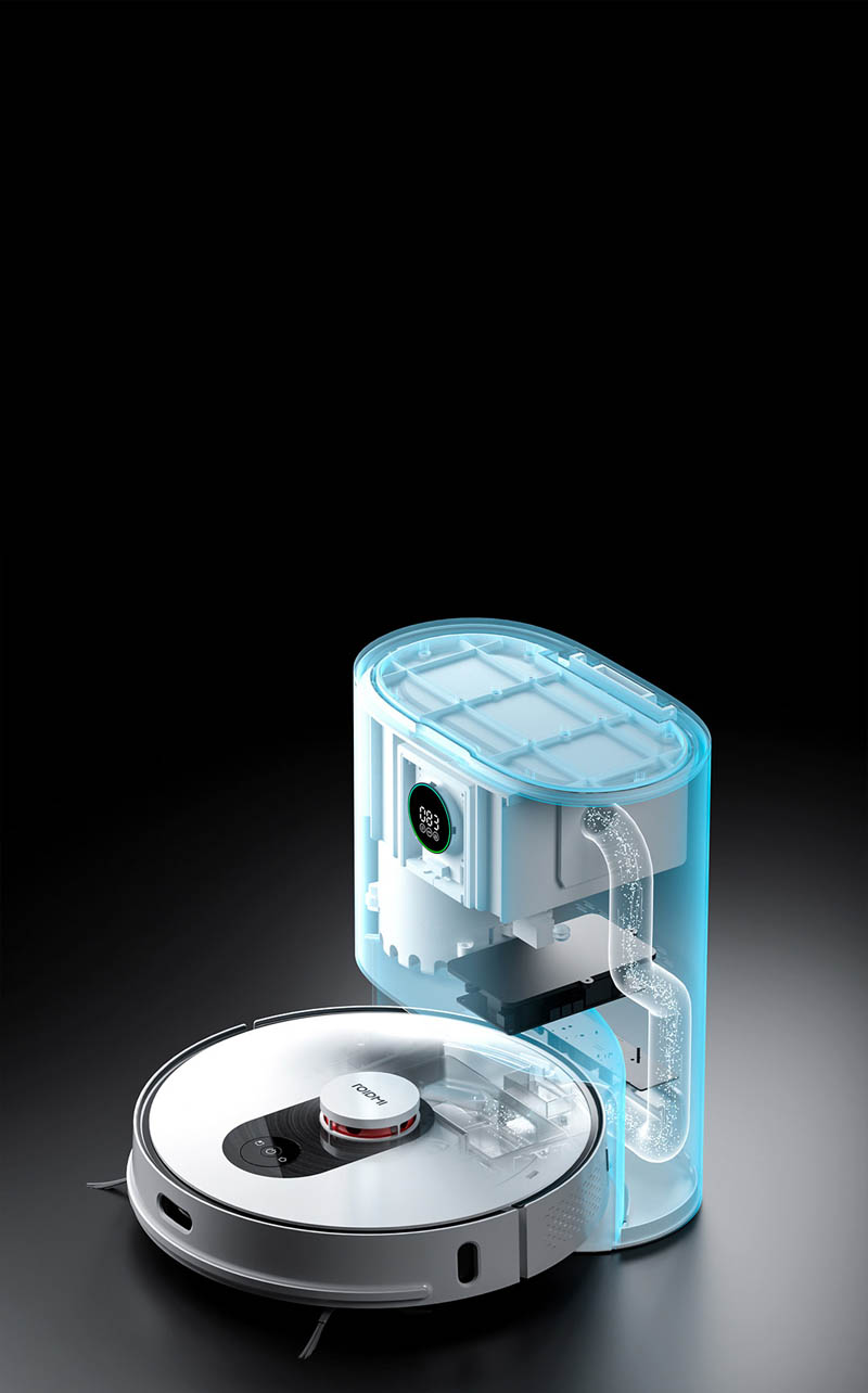 Roidmi Eve Plus Robot Vacuum Cleaner Design Swan