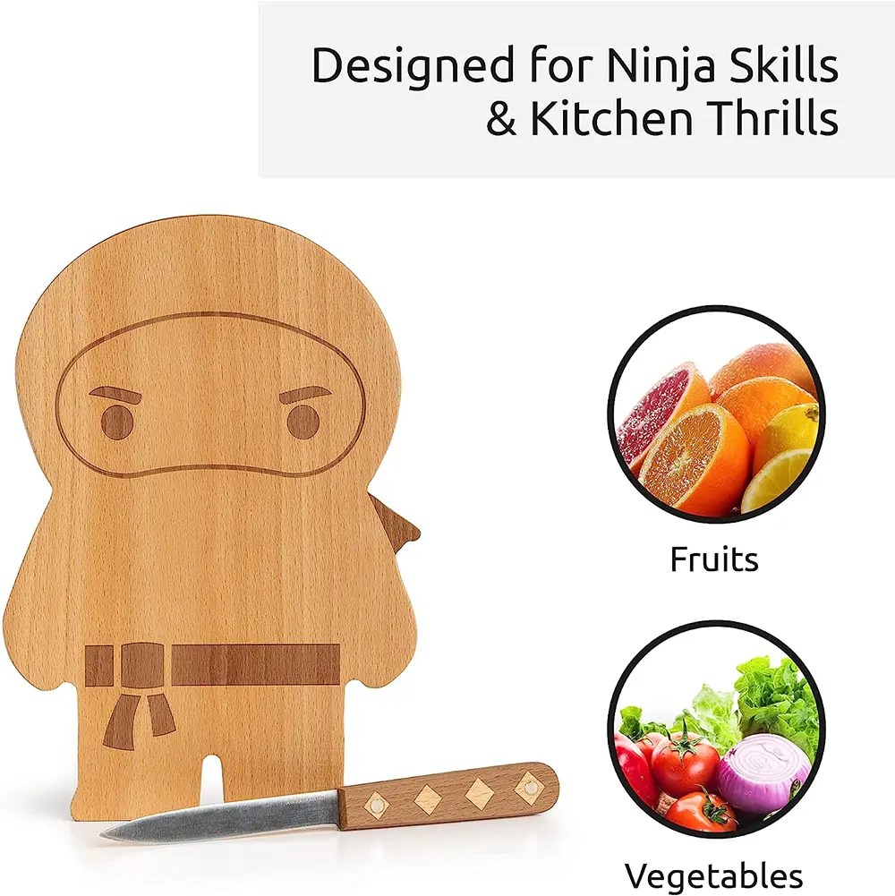 Ninja Cutting Board & Knife Set Design Swan