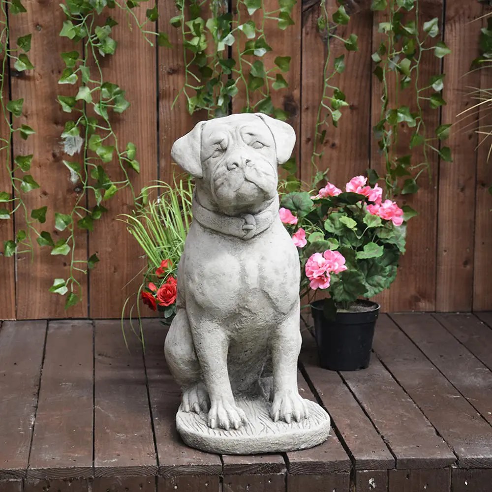 lifelike dog garden statues for your outdoor space Design Swan