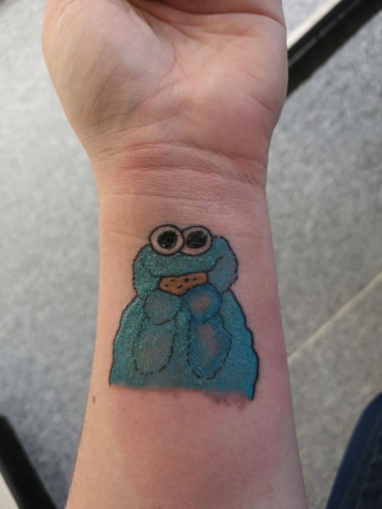 Friend Of Mine Passed Away Several Years Ago. All Other Friends Known Me As Cooke Monster So Finally Got My Tattoo. He D - Devrant 1000_x_750_jpg