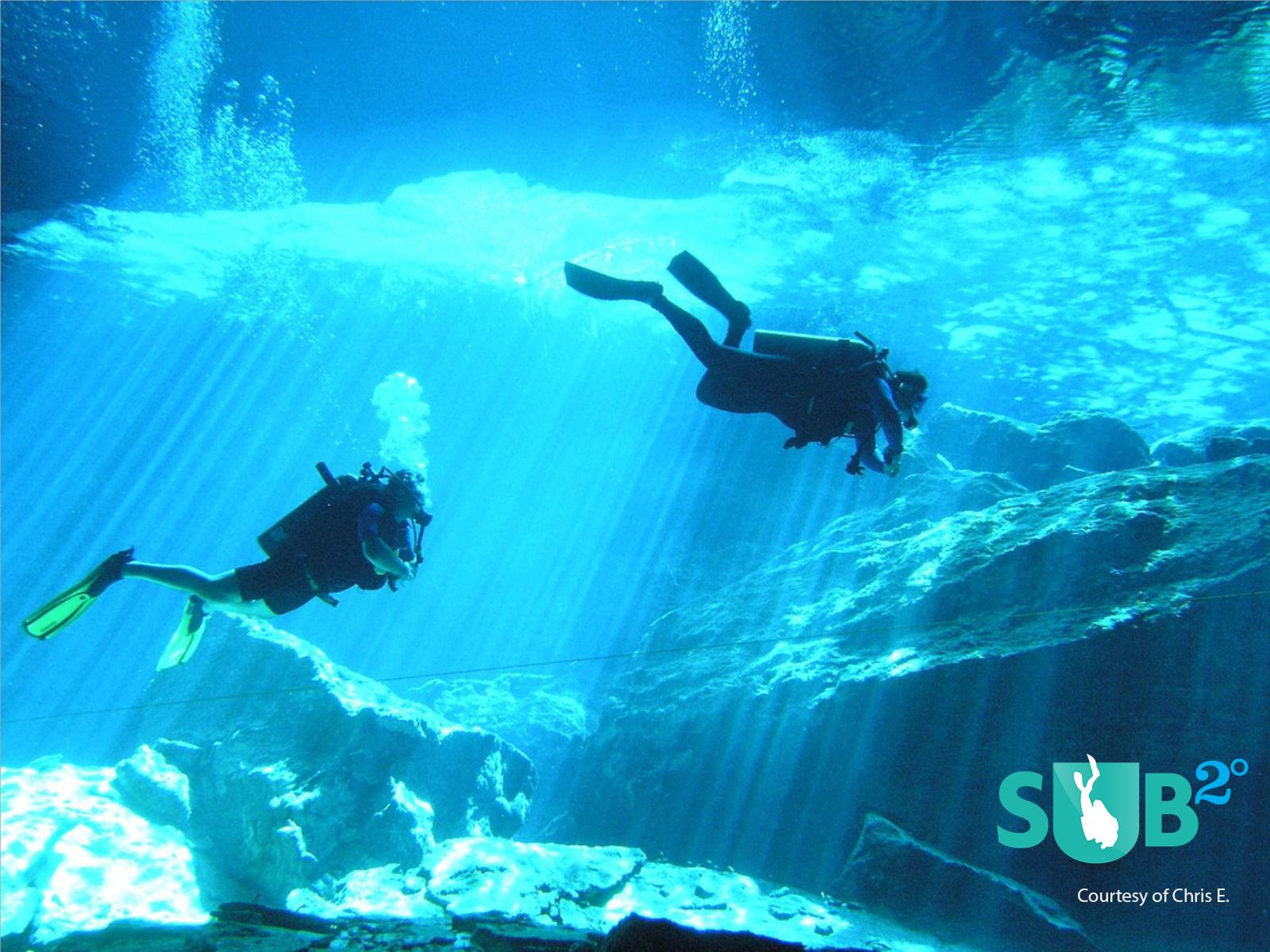 Scuba Diving the Dos Ojos Cenotes in Yucatan, Mexico