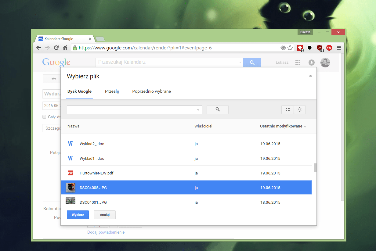 Kalendarz Google Teraz Z Zalacznikami W Wydarzeniach
