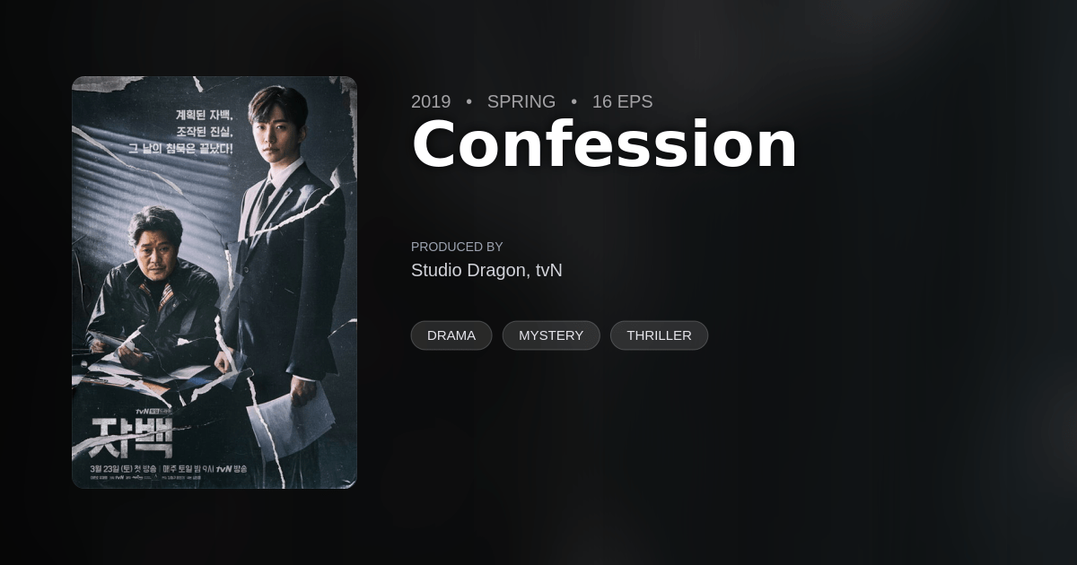 Confession DramaList