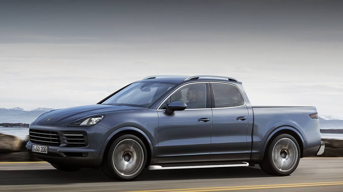 Would a Porsche Cayenne SUV turned pickup truck surprise anyone?