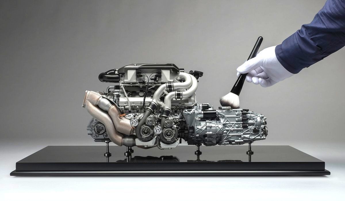 Sell Your Car, Buy This $9,365 Bugatti Chiron Engine Scale Model Instead