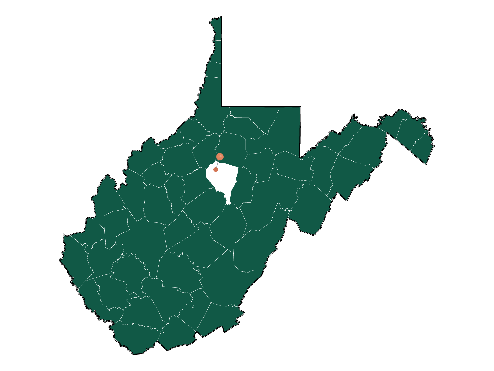 Infrastructure in Freemans Creek district, West Virginia