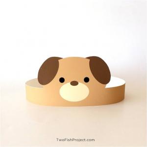 Cute Puppy Dog Birthday Hat Printable for Kids Now Available, Paper