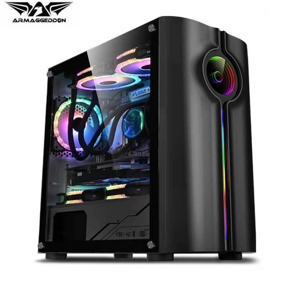 Armaggeddon Tron Holo3 MATX RGB Gaming Full Tower Computer Case