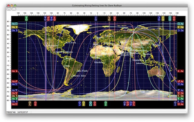 Geographical Astrology Chart Free Using Astrocartography To Determine The Best Place To Live. | Elephant Journal