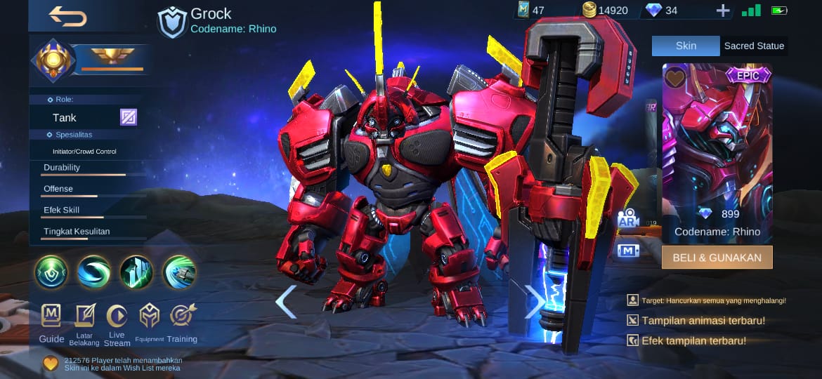 10 Skin Epic Paling Keren Mobile Legends, Pemain ML Wajib