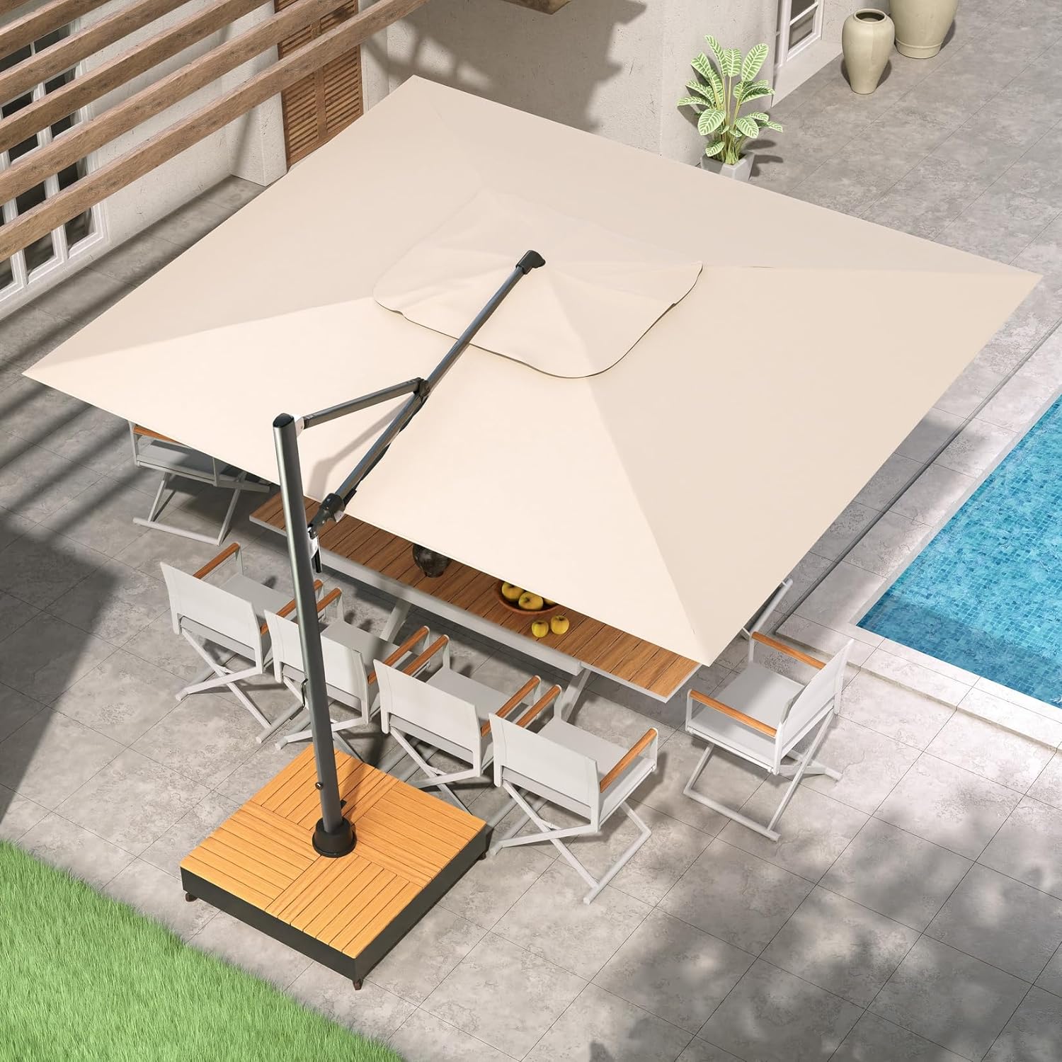 Grand Patio Deluxe NAPOLI Cantilever Patio Umbrella