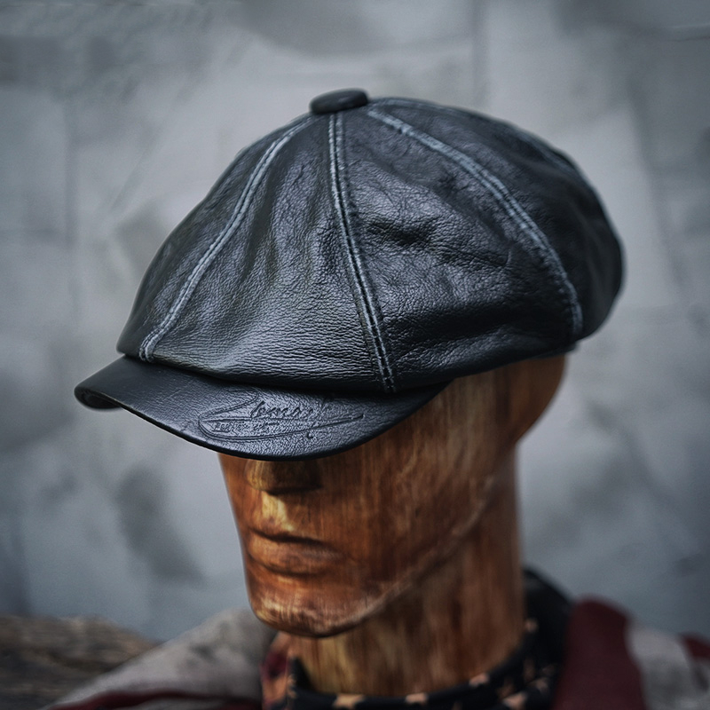 Men's High Embroidered Work Boots Men's Western Cowboy Brown Boots