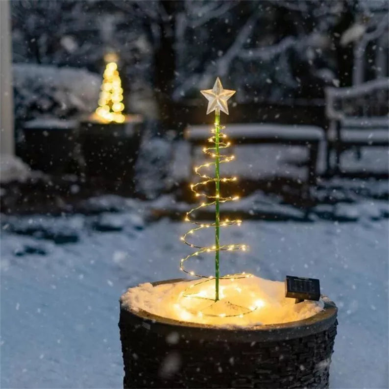 🎄Solar Metal LED Christmas Tree String Lights（🔥2PCS Free Shipping