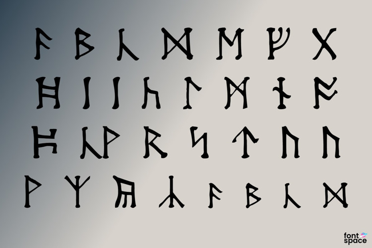 Moon Runes Font Morten Bek FontSpace