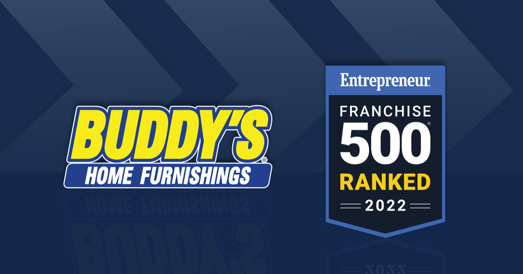 Buddy's Home Furnishings Ranks Among Top Franchises In Entrepreneur's