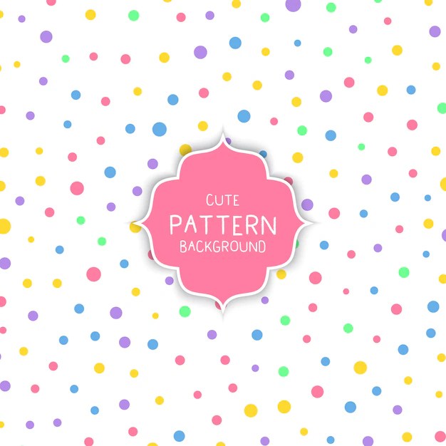 Free Vector Cute circle pattern background