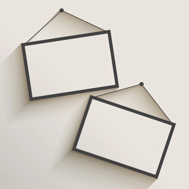 Free Vector Two realistic frames