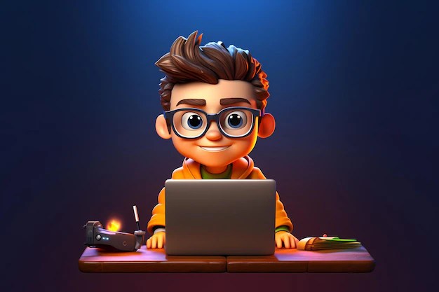 Premium Photo Portrait of successful programmer game developer or(03)