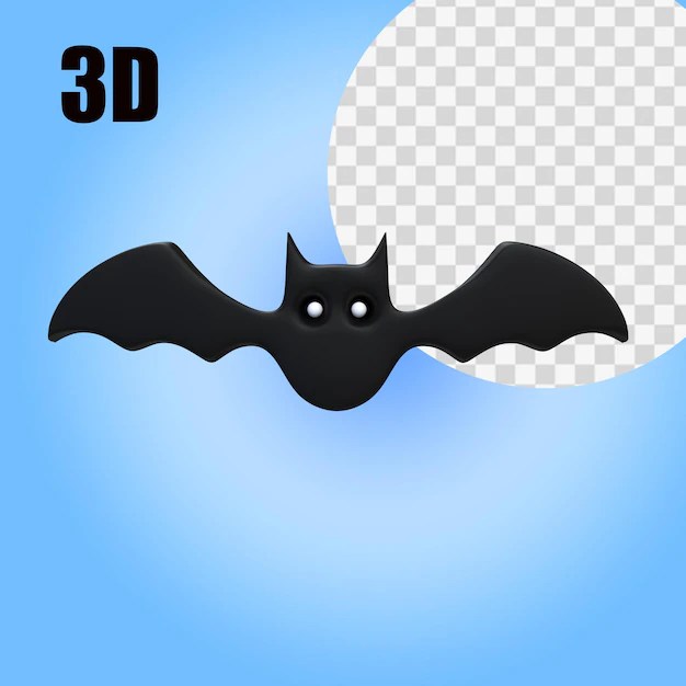 Premium PSD Black bat