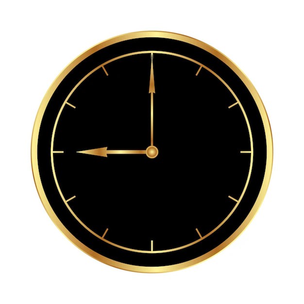 Premium Vector 9 o clock
