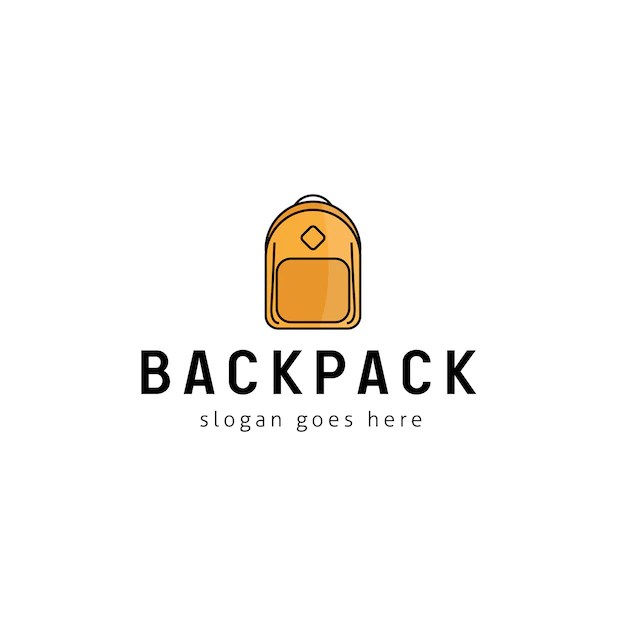 Premium Vector Backpack vector logo design