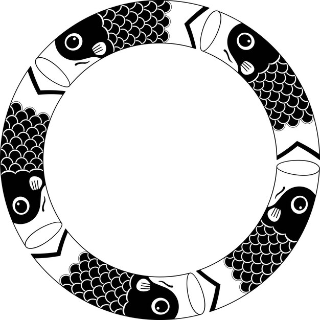 Premium Vector Carp frame