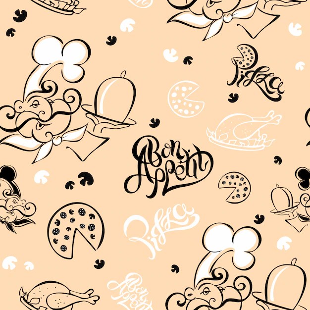 Premium Vector Chef. kitchen theme