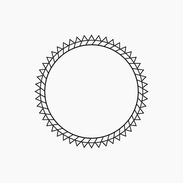 Premium Vector Circle Frame Element