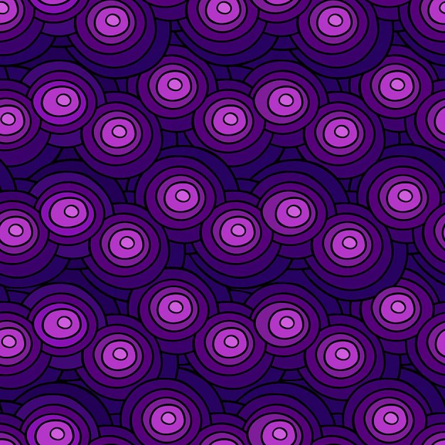 Premium Vector Circle vector seamless pattern. abstract vector background