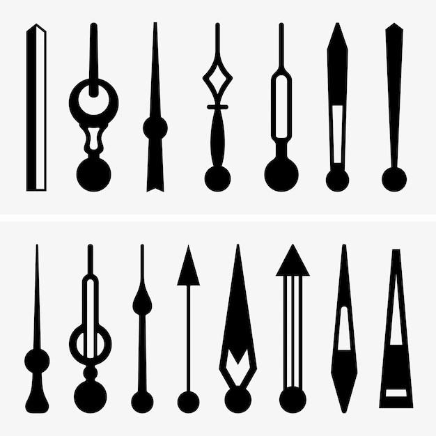 Premium Vector Clock hands