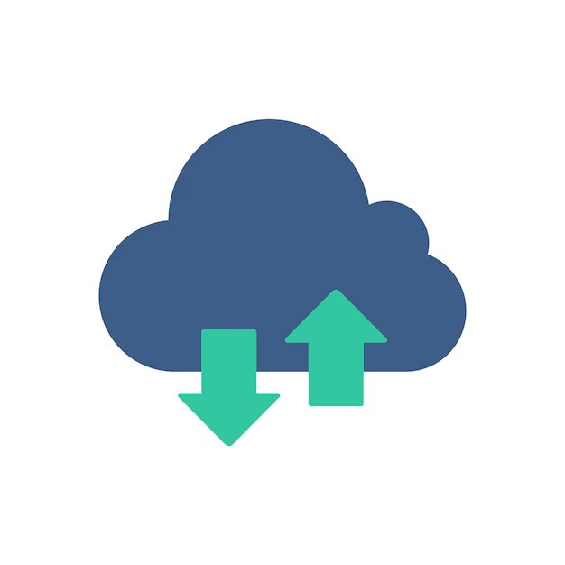 Premium Vector Cloud computing sharing files through the cloud