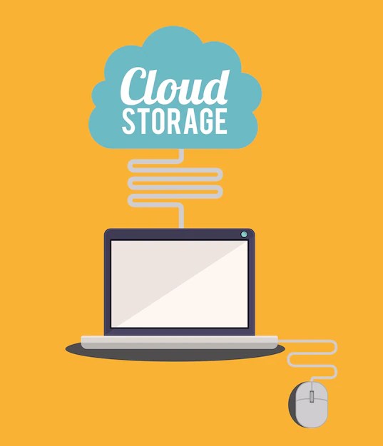 Premium Vector Cloud storage design