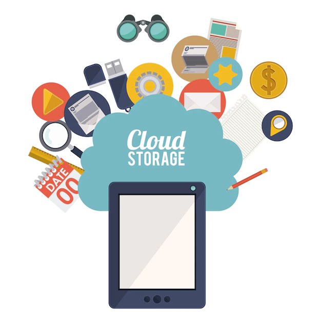 Premium Vector Cloud storage design