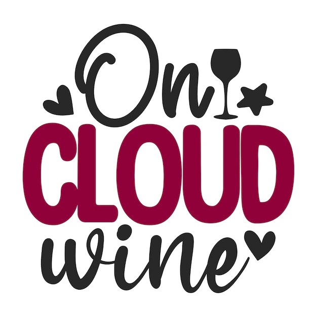 Premium Vector On cloud wine