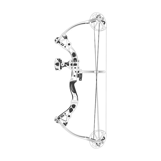 Premium Vector Compound bow vector