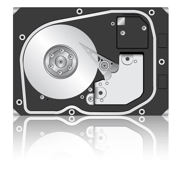 Premium Vector Computer hard disk drive