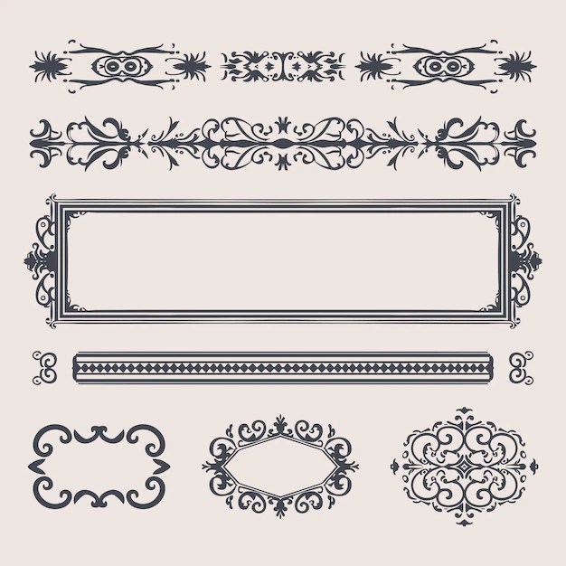 Premium Vector Decorative design elements