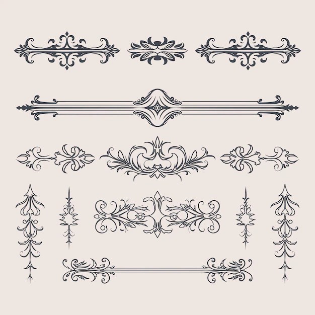 Premium Vector Decorative design elements