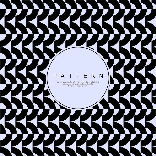 Premium Vector Decorative zig zag round pattern vector.