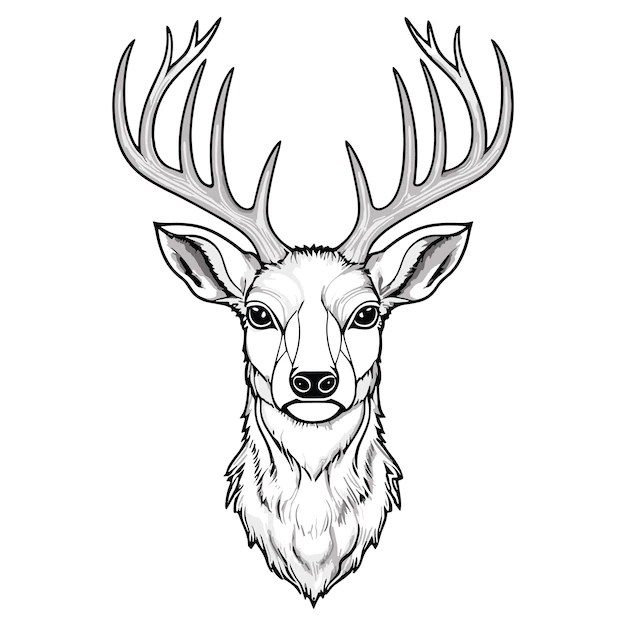 Premium Vector Deer head vector