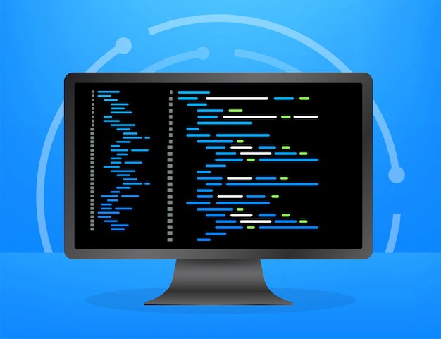 デジタルjavaコードテキスト。コンピュータソフトウェアコーディングベクトルの概念。プログラミングコーディングスクリプトjava、画面図の