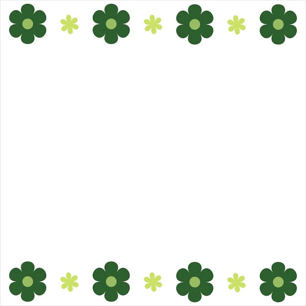 Premium Vector Flower border