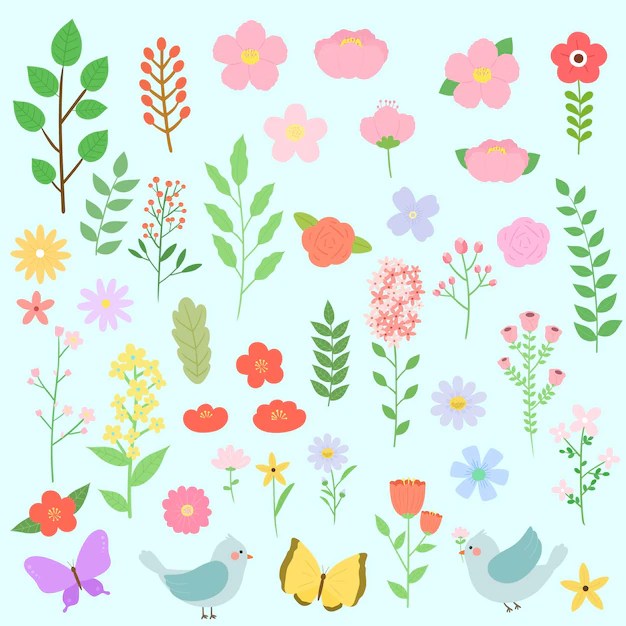 Premium Vector Flower object