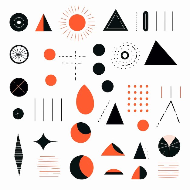 Geometric Shapes and Basic Forms Set for Design Projects | Premium AI