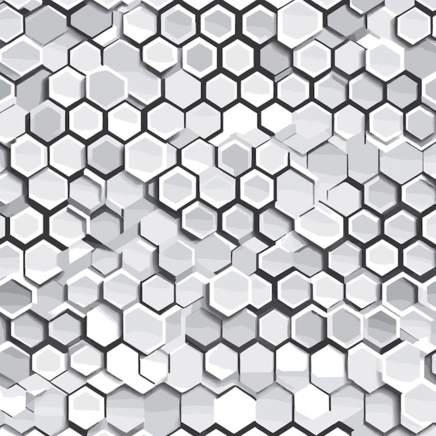 Premium Vector | Hexagonal vector on a white background