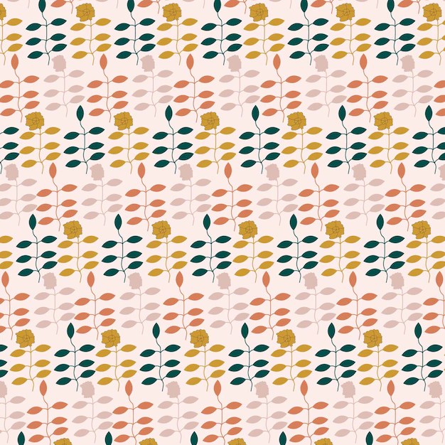 Premium Vector Leaves pattern background