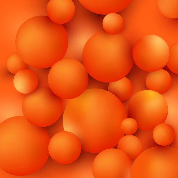 Premium Vector Orange bubble background
