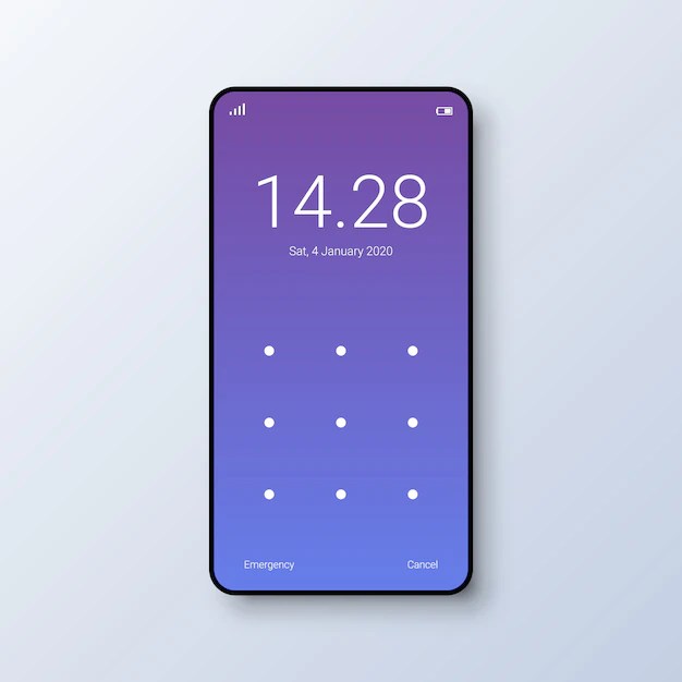 Premium Vector Pattern Lock Screen User Interface