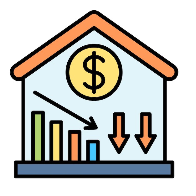 Premium Vector Price decrease flat illustration