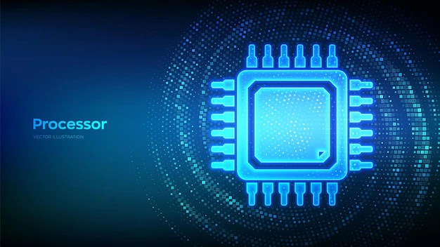 プロセッサ cpu マイクロプロセッサまたはバイナリ コードで作られたチップ アイコン コンピュータ チップ ai チップセット デジタル